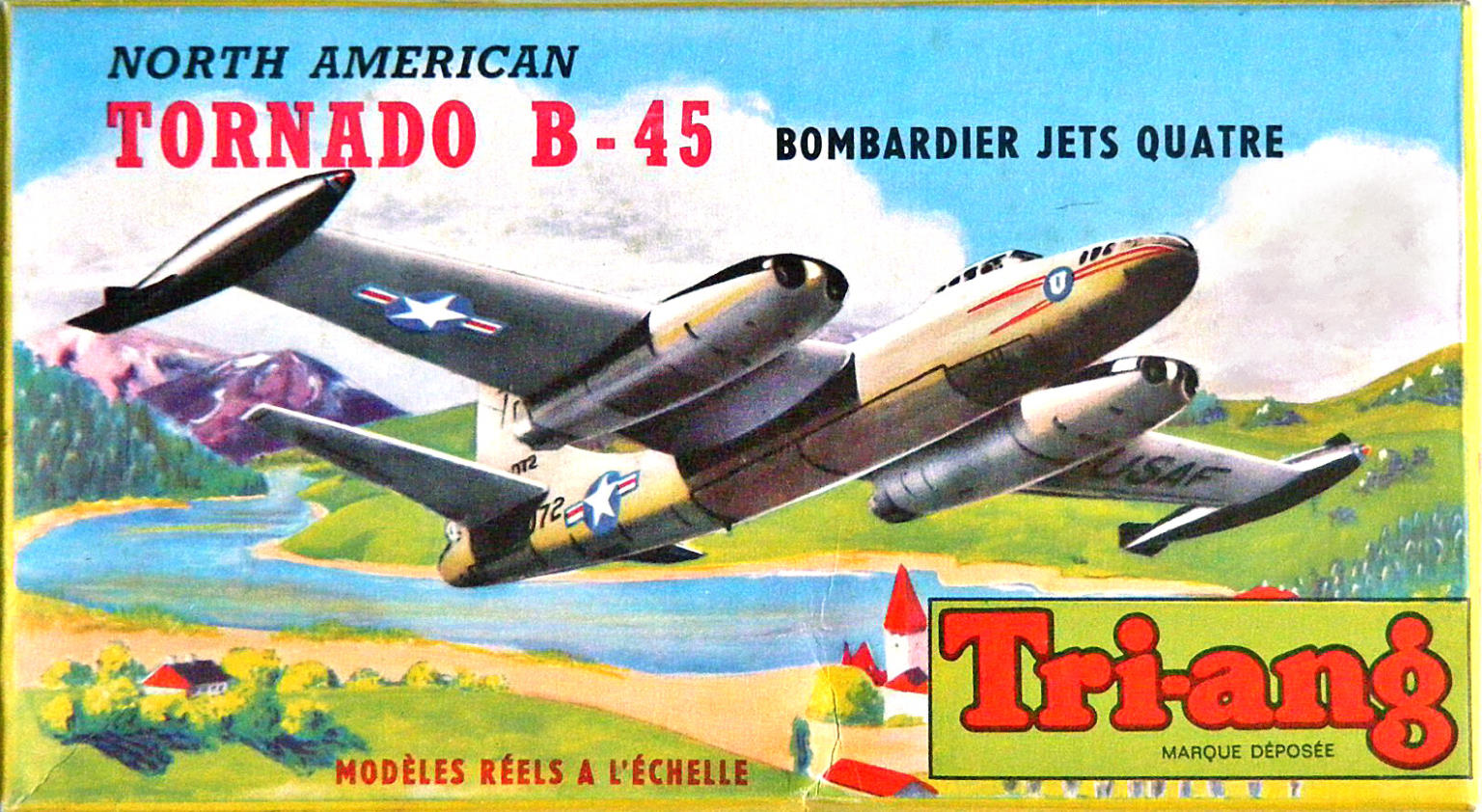 Tri-ang 388P North American B-45C Tornado, Scale 1/159, Tri-ang PdC SA, 1963, box